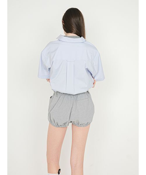 SORIN(ソリン )の「Shirt Docking Rompers/シャツドッキングジャンプスーツ(つなぎ/オールインワン・レディース・サックスブルー/ストライプ/ホワイト・38)」の7枚目の写真
