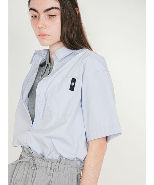 SORIN(ソリン )の「Shirt Docking Rompers/シャツドッキングジャンプスーツ(つなぎ/オールインワン・レディース・サックスブルー/ストライプ/ホワイト・38)」の8枚目の写真
