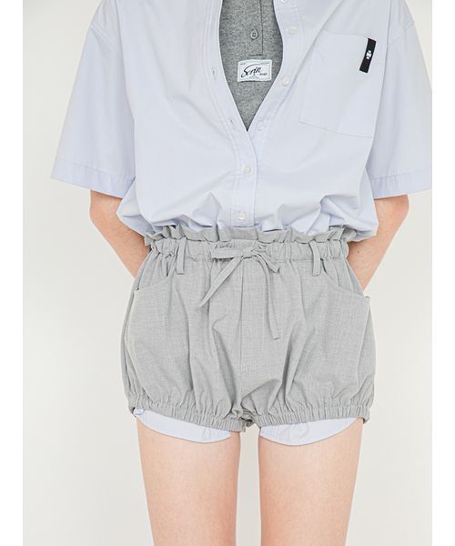 SORIN(ソリン )の「Shirt Docking Rompers/シャツドッキングジャンプスーツ(つなぎ/オールインワン・レディース・サックスブルー/ストライプ/ホワイト・38)」の9枚目の写真