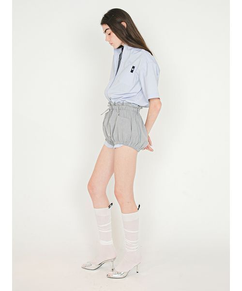 SORIN(ソリン )の「Shirt Docking Rompers/シャツドッキングジャンプスーツ(つなぎ/オールインワン・レディース・サックスブルー/ストライプ/ホワイト・38)」の14枚目の写真