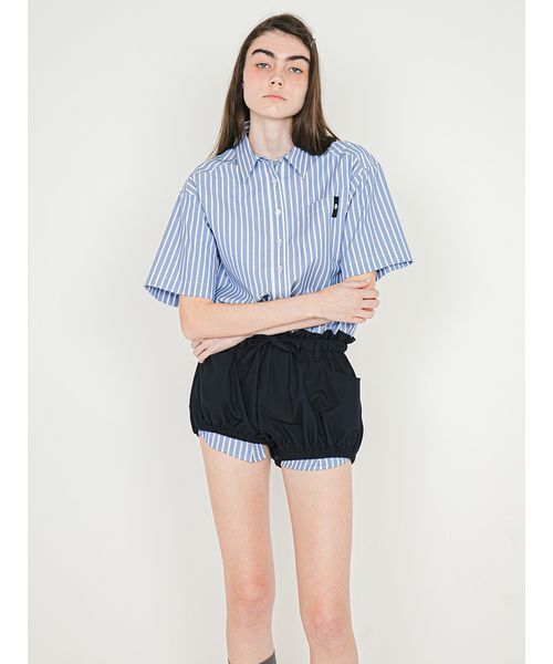 SORIN(ソリン )の「Shirt Docking Rompers/シャツドッキングジャンプスーツ(つなぎ/オールインワン・レディース・サックスブルー/ストライプ/ホワイト・38)」の15枚目の写真