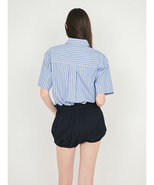 SORIN(ソリン )の「Shirt Docking Rompers/シャツドッキングジャンプスーツ(つなぎ/オールインワン・レディース・サックスブルー/ストライプ/ホワイト・38)」の18枚目の写真