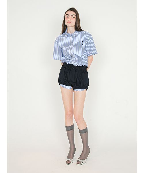 SORIN(ソリン )の「Shirt Docking Rompers/シャツドッキングジャンプスーツ(つなぎ/オールインワン・レディース・サックスブルー/ストライプ/ホワイト・38)」の19枚目の写真