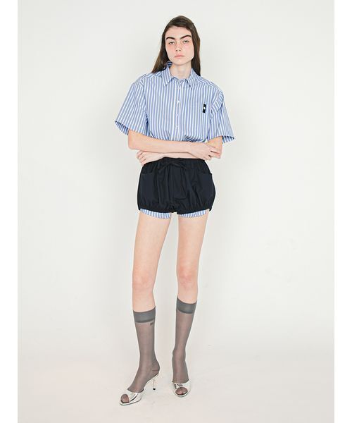 SORIN(ソリン )の「Shirt Docking Rompers/シャツドッキングジャンプスーツ(つなぎ/オールインワン・レディース・サックスブルー/ストライプ/ホワイト・38)」の20枚目の写真