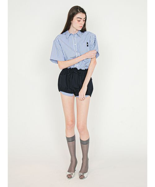 SORIN(ソリン )の「Shirt Docking Rompers/シャツドッキングジャンプスーツ(つなぎ/オールインワン・レディース・サックスブルー/ストライプ/ホワイト・38)」の21枚目の写真