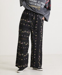 Freada（フリーダ）の「Freada/フリーダ ドビー花刺繍×レースパンツ（その他パンツ）」