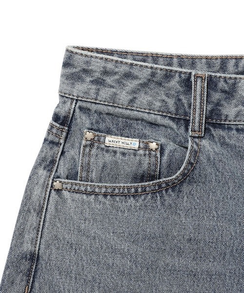 Wacky WiLLy(ワッキーウィリー)の「WOMEN'S APPLIQUE DENIM BERMUDA SHORTS(その他パンツ・レディース・グレー/ブルー・MEDIUM/SMALL)」の12枚目の写真