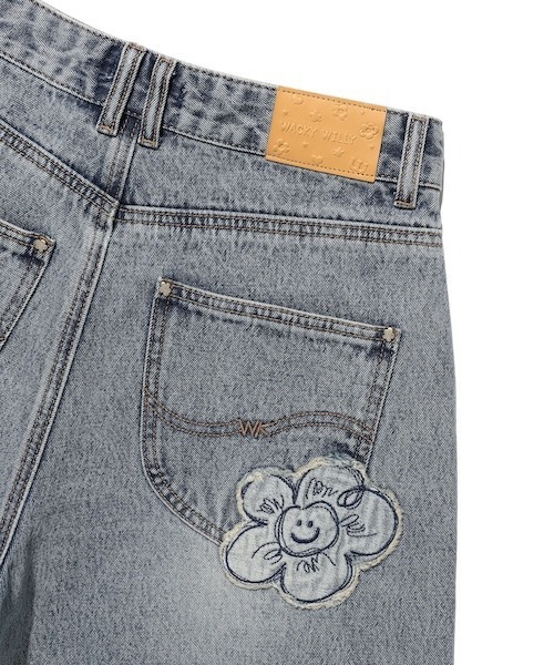 Wacky WiLLy(ワッキーウィリー)の「WOMEN'S APPLIQUE DENIM BERMUDA SHORTS(その他パンツ・レディース・グレー/ブルー・MEDIUM/SMALL)」の14枚目の写真