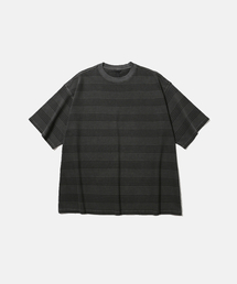 MOIF（モイフ）の「[SS26] GARMENT DYED STRIPE H/S TEE / DYED CHARCOAL STRIPE（Tシャツ/カットソー）」
