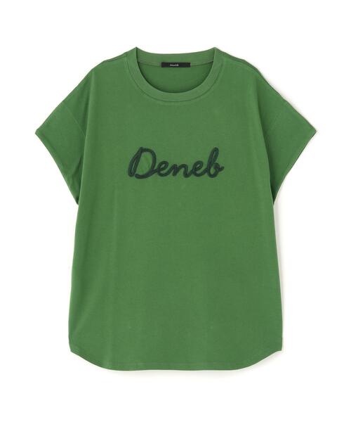 Munich(ミューニック)の「Munich(ミューニック)ロゴ刺繍Tシャツ(Tシャツ/カットソー・レディース・モスグリーン/ホワイト系2・F)」の14枚目の写真