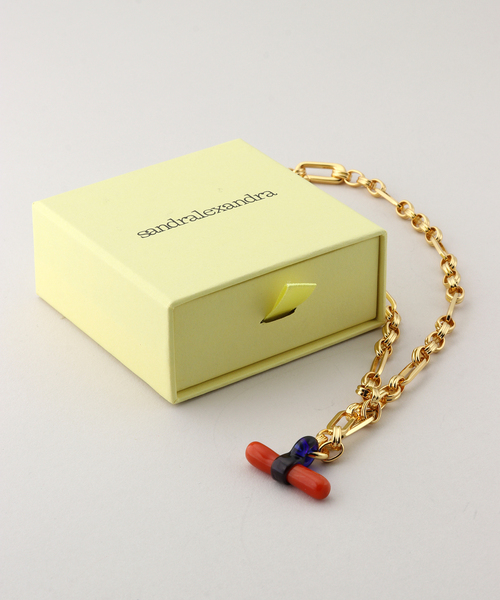 JOURNAL STANDARD(ジャーナルスタンダード)の「【SANDRALEXANDRA/サンドラアレキサンドラ】 T-BAR GLASS MIXED CHAIN N(ネックレス・レディース・ピンク・FREE)」の3枚目の写真