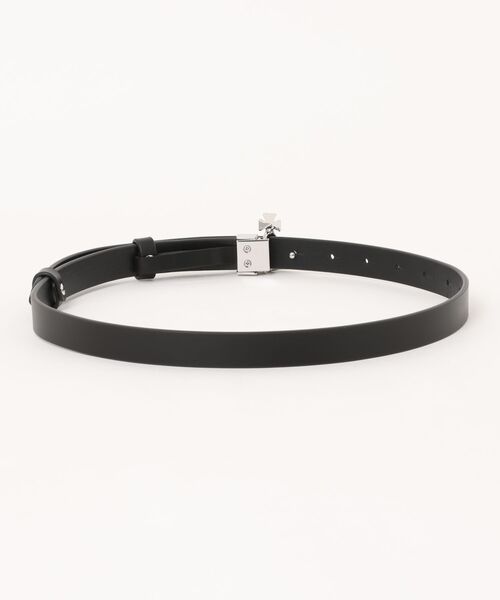 Vivienne Westwood(ヴィヴィアンウエストウッド)の「SMALL ORB BUCKLE BELT/SILVER(ベルト・レディース・ブラック・S/M)」の2枚目の写真