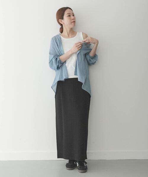 URBAN RESEARCH Sonny Label（アーバンリサーチサニーレーベル）の「『UR TECH ひやサラクール』ベーシックフライスタンクトップ（タンクトップ・レディース・ブラック/オフホワイト/チャコールグレー/ブラウン・FREE）」の10枚目の写真