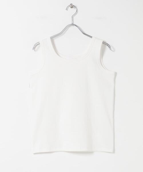 URBAN RESEARCH Sonny Label（アーバンリサーチサニーレーベル）の「『UR TECH ひやサラクール』ベーシックフライスタンクトップ（タンクトップ・レディース・ブラック/オフホワイト/チャコールグレー/ブラウン・FREE）」の12枚目の写真