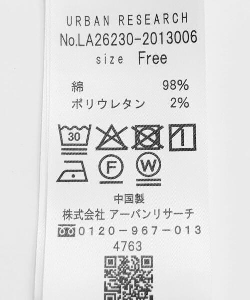 URBAN RESEARCH Sonny Label（アーバンリサーチサニーレーベル）の「『UR TECH ひやサラクール』ベーシックフライスタンクトップ（タンクトップ・レディース・ブラック/オフホワイト/チャコールグレー/ブラウン・FREE）」の6枚目の写真