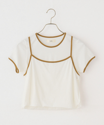 LORO（ロロ）の「Loro / ローロ Ringer Cami Layered Tee（Tシャツ/カットソー）」