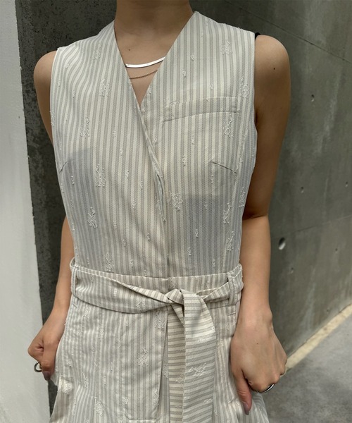 Ameri(アメリ)の「MEDI LACE BONDING DRESS(ドレス・レディース・ライトベージュ/ブラック・MEDIUM/SMALL)」の12枚目の写真
