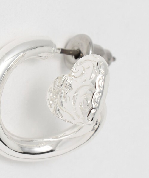 Soierie(ソワリー)の「<Soierie>Heart barbell small ピアス(ピアス(両耳用)・レディース・シルバー・FREE)」の8枚目の写真