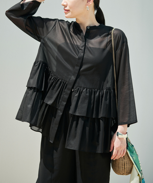 【新品タグ付】VERMEIL par iena 麻カシュクールブラウス VERMEIL par iena（ヴェルメイユパーイエナ）の「《追加》麻