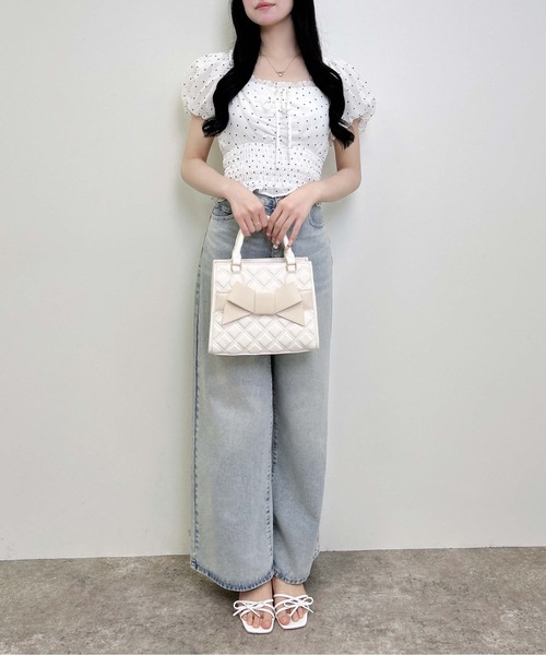 INGNI(イング)の「2Wayオフショルリボンシャーリングブラウス(シャツ/ブラウス・レディース・オフホワイト/ホワイト系その他3/ブラック系3・M)」の17枚目の写真
