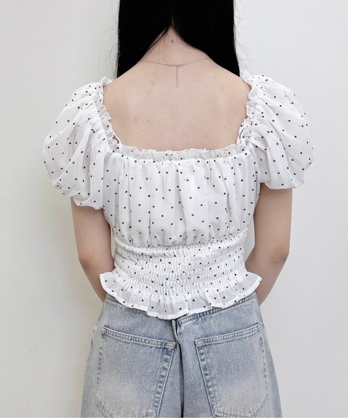 INGNI(イング)の「2Wayオフショルリボンシャーリングブラウス(シャツ/ブラウス・レディース・オフホワイト/ホワイト系その他3/ブラック系3・M)」の15枚目の写真
