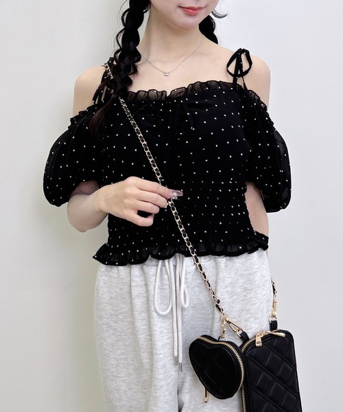 INGNI(イング)の「2Wayオフショルリボンシャーリングブラウス(シャツ/ブラウス・レディース・オフホワイト/ホワイト系その他3/ブラック系3・M)」の20枚目の写真