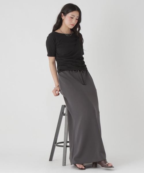 GLOBAL WORK(グローバルワーク)の「フェイクレイヤード半袖T/684071(Tシャツ/カットソー・レディース・ホワイト/ブラック・LARGE/MEDIUM)」の9枚目の写真