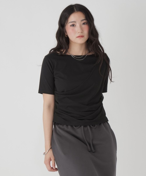 GLOBAL WORK(グローバルワーク)の「フェイクレイヤード半袖T/684071(Tシャツ/カットソー・レディース・ホワイト/ブラック・LARGE/MEDIUM)」の10枚目の写真
