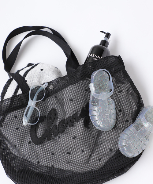 IENA ENFANT(イエナアンファン)の「【丸洗い可能】メッシュバッグ kids(トートバッグ・レディース・キャメル/ブラック・FREE)」の4枚目の写真