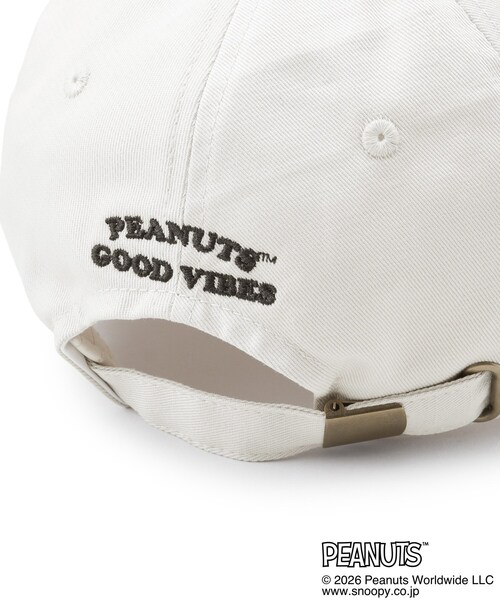 PEANUTS（ピーナッツ）の「【PEANUTS】ツイルキャップ（キャップ・レディース・ブラック/ベージュ・00）」の7枚目の写真