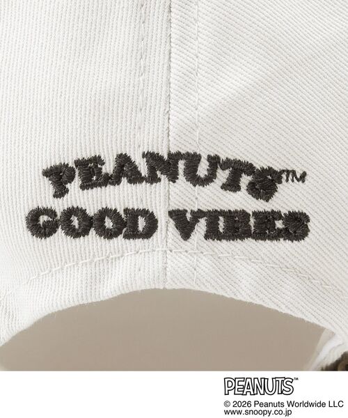 PEANUTS（ピーナッツ）の「【PEANUTS】ツイルキャップ（キャップ・レディース・ブラック/ベージュ・00）」の8枚目の写真