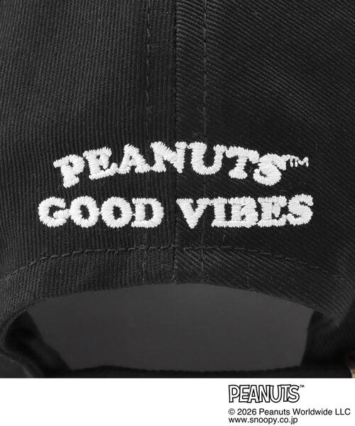 PEANUTS（ピーナッツ）の「【PEANUTS】ツイルキャップ（キャップ・レディース・ブラック/ベージュ・00）」の9枚目の写真