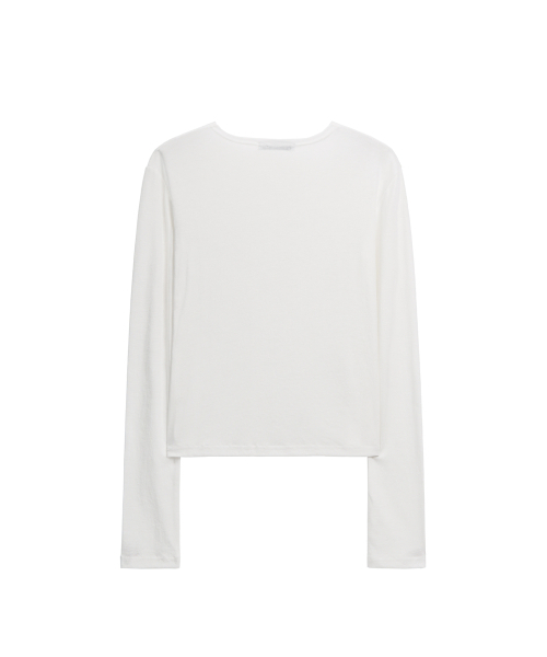 PEPLEE(ペプリー)の「Tencel Button Round Neck Cardigan (White)(カーディガン/ボレロ・レディース・その他・OS)」の8枚目の写真