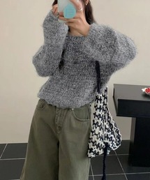 ラメニット デザインセーター culw931