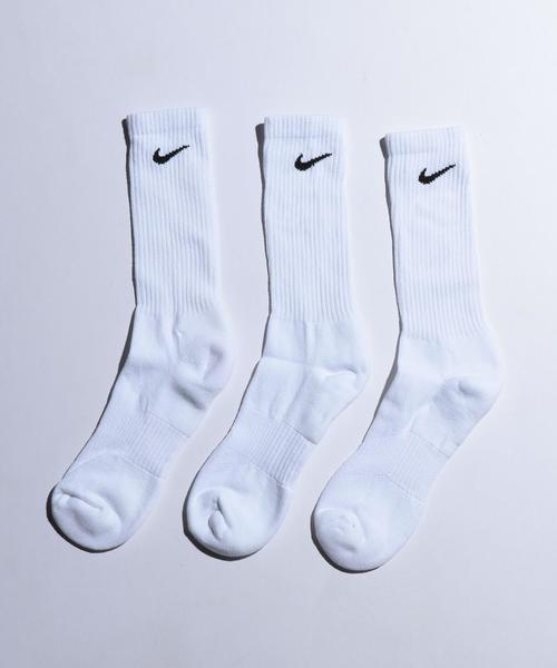 NIKE（ナイキ）の「＜NIKE（ナイキ）＞ 3P CREW SOCKS/ソックス◆（ソックス/靴下・メンズ・ホワイト・25-27）」の2枚目の写真