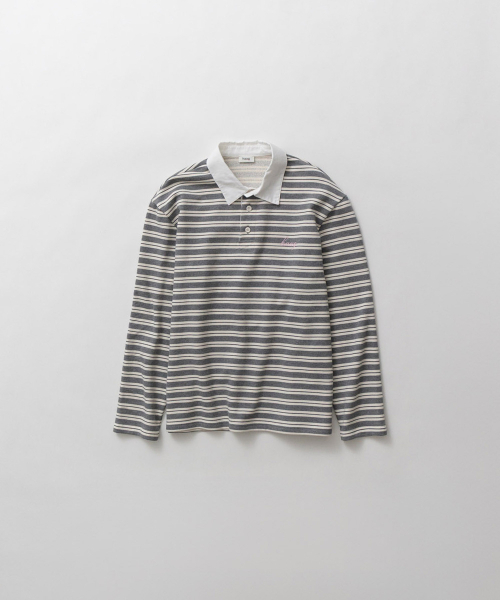 haag(ヘイグ)の「a stripe rugby t-sh (grey)(ポロシャツ・レディース・その他・FREE)」の17枚目の写真