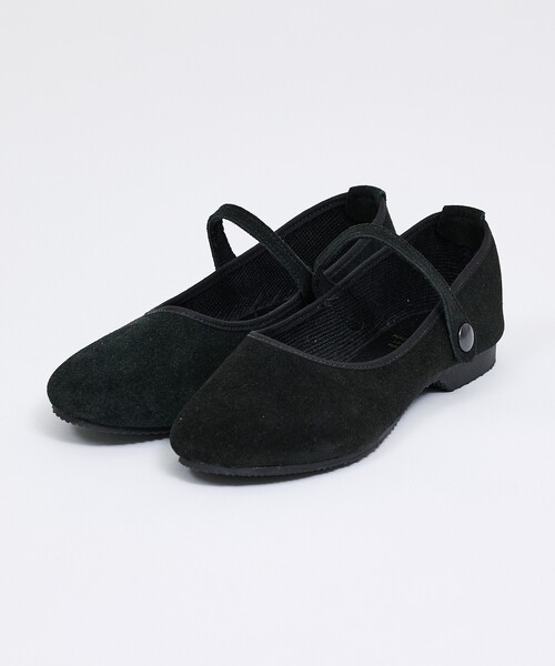 CROWN（クラウン）の「【CROWN/クラウン】STRAP COURT JAZZ SUEDE/シューズ/スエード（バレエシューズ・レディース・ブラック・7/6/5/4）」の6枚目の写真