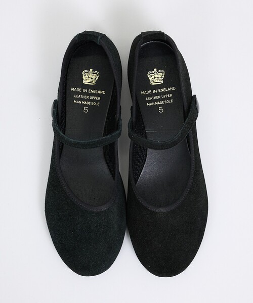 CROWN（クラウン）の「【CROWN/クラウン】STRAP COURT JAZZ SUEDE/シューズ/スエード（バレエシューズ・レディース・ブラック・7/6/5/4）」の14枚目の写真