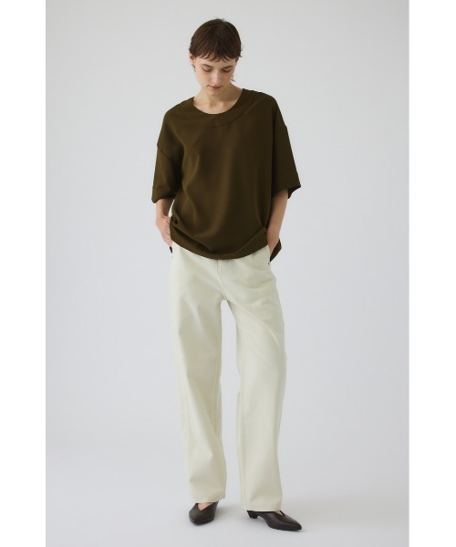 RIM.ARK(リムアーク)の「Georgette u-neck tops(ジョーゼットUネックトップス)(Tシャツ/カットソー・レディース・カーキ/ブラック/ネイビー・FREE)」の12枚目の写真