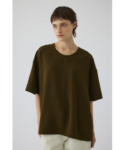 RIM.ARK(リムアーク)の「Georgette u-neck tops(ジョーゼットUネックトップス)(Tシャツ/カットソー・レディース・カーキ/ブラック/ネイビー・FREE)」の18枚目の写真