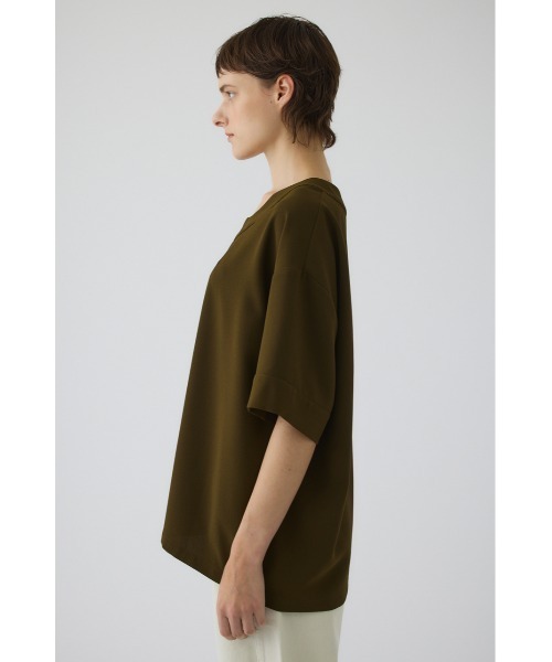 RIM.ARK(リムアーク)の「Georgette u-neck tops(ジョーゼットUネックトップス)(Tシャツ/カットソー・レディース・カーキ/ブラック/ネイビー・FREE)」の19枚目の写真