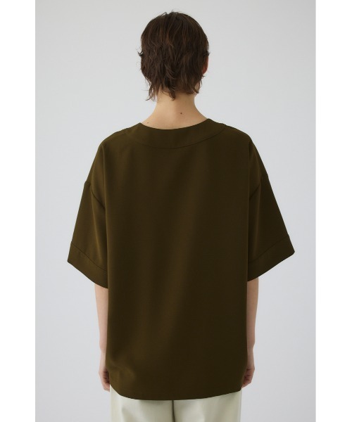 RIM.ARK(リムアーク)の「Georgette u-neck tops(ジョーゼットUネックトップス)(Tシャツ/カットソー・レディース・カーキ/ブラック/ネイビー・FREE)」の20枚目の写真