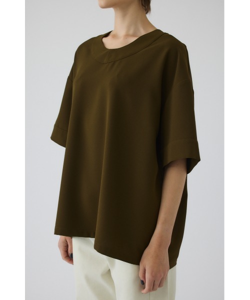 RIM.ARK(リムアーク)の「Georgette u-neck tops(ジョーゼットUネックトップス)(Tシャツ/カットソー・レディース・カーキ/ブラック/ネイビー・FREE)」の21枚目の写真