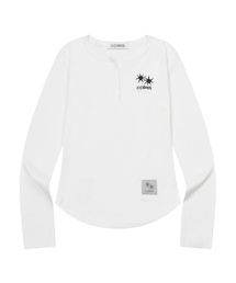 アリナボタン長袖Tシャツ（4色）