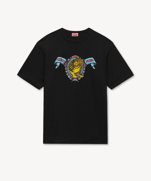 KENZO(ケンゾー)の「GOTS KENZO JUMPING TIGER PLACED CLASSIC T-SHIRT(Tシャツ/カットソー・メンズ・ブラック系その他5・X-SMALL/MEDIUM/XXX-LARGE/X-LARGE/SMALL/XX-LARGE/LARGE)」の1枚目の写真