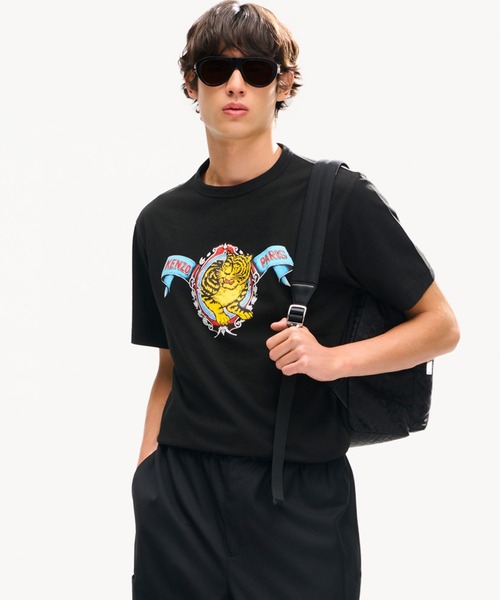 KENZO(ケンゾー)の「GOTS KENZO JUMPING TIGER PLACED CLASSIC T-SHIRT(Tシャツ/カットソー・メンズ・ブラック系その他5・X-SMALL/MEDIUM/XXX-LARGE/X-LARGE/SMALL/XX-LARGE/LARGE)」の3枚目の写真