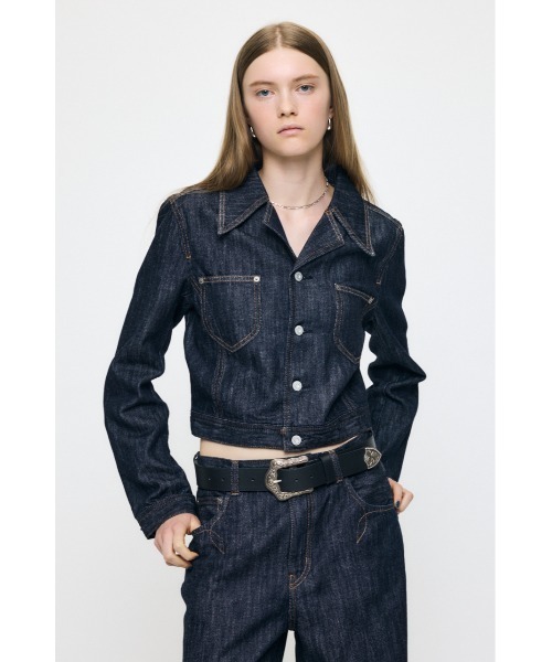 MOUSSY(マウジー)の「【26年AW新作】【セットアップ対応】WESTERN DENIM ジャケット(デニムジャケット・レディース・ワンウォッシュ・2/1)」の3枚目の写真