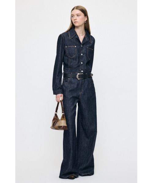 MOUSSY(マウジー)の「【26年AW新作】【セットアップ対応】WESTERN DENIM ジャケット(デニムジャケット・レディース・ワンウォッシュ・2/1)」の4枚目の写真