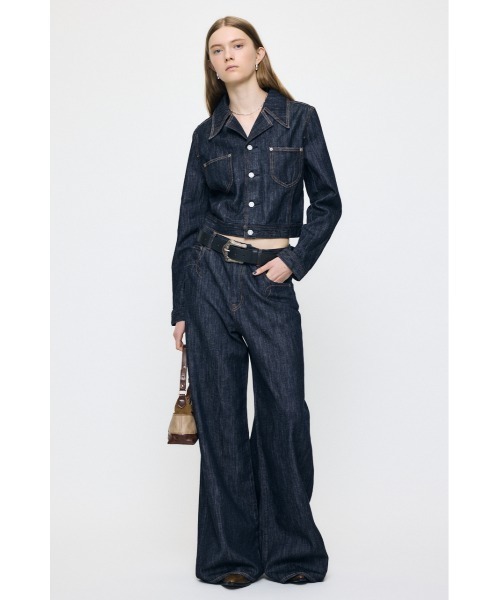 MOUSSY(マウジー)の「【26年AW新作】【セットアップ対応】WESTERN DENIM ジャケット(デニムジャケット・レディース・ワンウォッシュ・2/1)」の5枚目の写真