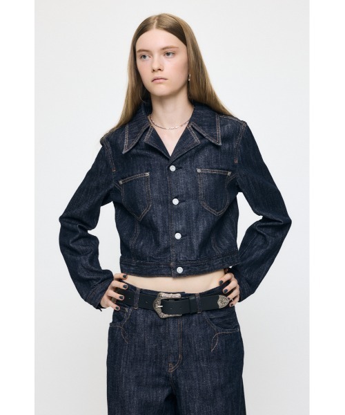 MOUSSY(マウジー)の「【26年AW新作】【セットアップ対応】WESTERN DENIM ジャケット(デニムジャケット・レディース・ワンウォッシュ・2/1)」の7枚目の写真